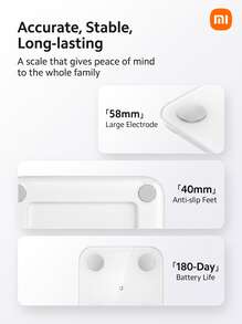 Xiaomi S400 智能體脂秤 雙頻精準體脂測量 | 25 項身體組成報告 + 靜止心率檢測 | 支持 APP 數據管理 多種稱重模式 適合全家人使用 - 白色 - 查看 7