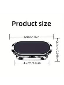 Strong Magnetic Adsorption 360° Rotating Car Phone Holder, Metal Magnetic Phone Navigation Mount, Suitable For All Smartphones And Tablets - A - View 8