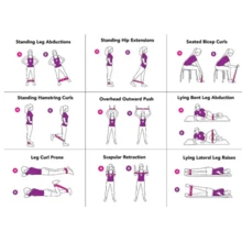 5pcs Resistance Bands, Workout Bands, Suitable For Women's Hips And Legs. A Training And Fitness Band For Home Gym Workout Equipment - Multicolor - View 5