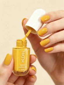 Kutek Kuku Berbasis Air KUDAN 10ml/Botol Kutek Kuku Cepat Kering Dapat Dikupas Kutek Kuku Warna Solid Aneka Warna Seni Kuku DIY Sehari-hari Pilihan Aneka Warna - MultiWarna - View 38
