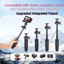 Mini Desktop Selfie Stick Tripod Handheld For Smartphone And Camera Live Vlog Phone Portable Retractable Stand - View 2