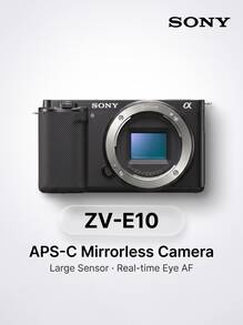 Sony ZV-E10 Black Mirrorless Camera | APS-C 24.2MP | Real-Time Eye AF | 3 Skin Softening Modes | Side-Opening Touchscreen | Optimized For Vlogging And Live Streaming - View 4