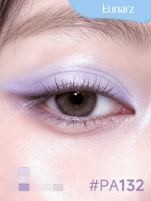Palet Eyeshadow Eunarz 15 Warna, Palet Makeup All-In-One Matte Shimmer Metallic Berpigmen Tinggi, Cocok untuk Siang dan Malam, Tahan Lama dan Tidak Mudah Mengkerut - #PA132 PALET BIRU-UNGU - View 3