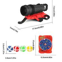 Wrist-Mounted Sticky Ball Dart Target, Casual Throwing Competition Toy Set, Outdoor Yard Parent-Child Interactive Fun Battle Game Prop - Multicolor - View 7