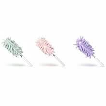 Cute Pink Microfiber Car Duster Brush With Extendable Handle – Soft & Bendable Interior Cleaning Tool For Dashboard, Vents & Touchscreens - A - View 4