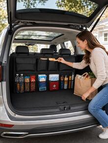 Foldable Car Trunk Organizer Bag, Large Capacity Multi-Functional Storage Organizer, Universal Collapsible Cargo Storage Bag For Car, SUV, Travel & Daily Essentials - Multicolor - View 2