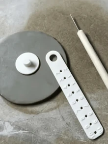 Pemotong Bulat Keramik yang Dapat Diatur, Alat Pemotong Bulat Tanah Liat Berbagai Ukuran, Pemotong Bulat Presisi, Cocok untuk Kerajinan Keramik Buatan Tangan, Studio Tembikar, dan Perlengkapan Kreasi Seni DIY - MultiWarna - View 3