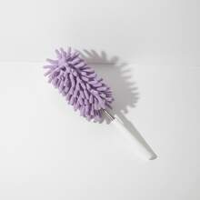 Cute Pink Microfiber Car Duster Brush With Extendable Handle – Soft & Bendable Interior Cleaning Tool For Dashboard, Vents & Touchscreens - A - View 5