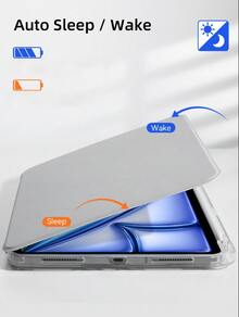 DANYCASE iPad Air 8 (M4) 11吋/13吋 2026 11代 (A16) 2025 10代 10.9吋 Air 11/13 M2 M3 2024 2025 Air 4代/5代 10.9吋 360度旋轉可拆卸保護殼 - 灰色 - 查看 5