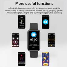 Dymonde IDB05 Smart Watch, Supports Bluetooth Calling, Pedometer, Music Control, Remote Camera, Alarm, Flashlight, 3ATM Waterproof, Supports 100 Sports Types, Compatible With Android/IOS Phones, Compact And Portable Suitable For Men And Women - Khaki - View 9
