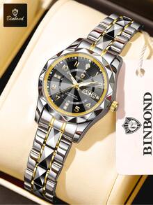 BINBOND Top Brand Fashion Women Quartz Watch Luxury Waterproof Watches Week Date Clock Sport Casual Busines Women Wristwatch - one-size - View 18