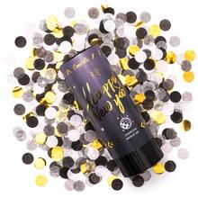 1pc/4pcs/Set Happy New Year Paper Confetti Firework Cone New Year's Eve Atmosphere Props Confetti Sprayer Small Firecrackers Ribbon - Multicolor - View 6