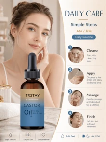 TRSTAY 蓖麻油精油 (5ml/15ml/30ml/50ml/100ml) – 滋養並呵護頭髮、睫毛與鬍鬚；適合日常保養 - 彩色 - 查看 6
