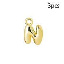 3pcs Bubble A-Z English Letter Charm Pendants, Suitable For DIY Necklace, Bracelet, Earring, Keychain, Jewelry Making Supplies, Valentine's Day Gift, Daily Versatile - Pendants - View 24