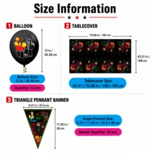 23 buah Balon Lateks Motif Kasino Roblox 12 Inci, Set Taplak Meja Banner Segitiga Hitam Merah Abu-abu, Latar Belakang Foto Persegi Panjang Bendera Segitiga Motif Karakter Game, Dekorasi Pesta Ulang Tahun Anak Laki-laki Bertema Game, Baptisan, Pernikahan, Ulang Tahun Pernikahan, Natal - Latar Belakang Kesempatan yang Terabaikan Balon Bendera - View 6