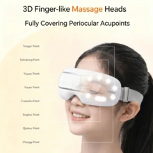 Haier Eye Massager HHZ-E302M New Visual Design Point Vibration Finger Pressure + Constant Temperature Ring Eye Heat Compression Relieve Dryness And Fatigue Gift For Parents Gift For Children Thoughtful Healthy Gift - View 4