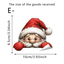 1pc Christmas Light Switch Wall Sticker, Probe Snowman Reindeer Bear Fairy Self-Adhesive Switch Sticker, Removable Vinyl Art Mural Decoration, Suitable For Bedroom And Living Room Christmas Decorations. - Multicolor - View 14