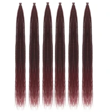 24-Inch Thin 0.6cm Synthetic Dreadlock Extensions - 1/6/8 Packs Crochet Hair Extensions For Reggae, Hip-Hop, Halloween, And Christmas - Soft, Handmade, 5 Strands Locs Dreads For Hair Styling - Multicolor - View 32