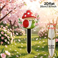 2D Acryl Bodenstecker Muster Kollektion, Pilz Schnecke Regentropfen Blumen Zweig, Birnenblüte Hirsch Perle Blumenkorb, Apfel Bär Apfel Blumenkorb, Schneebär Rote Rose Warmes Licht, Muschel Meerjungfrau Kürbis Blumenlampe - A - Übersicht 6