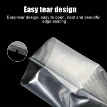 Transparent Embossed Vacuum Sealer Food Storage Bags, Space-Saving Plastic Material, No Electricity Required, Suitable For Vacuum Sealer Machines, Food Packaging - Transparent - View 8