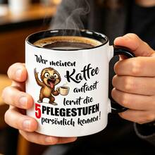 Funny Sloth Coffee Mug, "Who Dares Touch My Coffee, I'll Beat Him!" Slogan Cup, Humorous Gift For Coffee Lovers, Perfect For Juice, Milk, Coffee - Perfect Birthday And Holiday Gift For Family, Gift For Him, Funny Mug - Multicolor - View 9