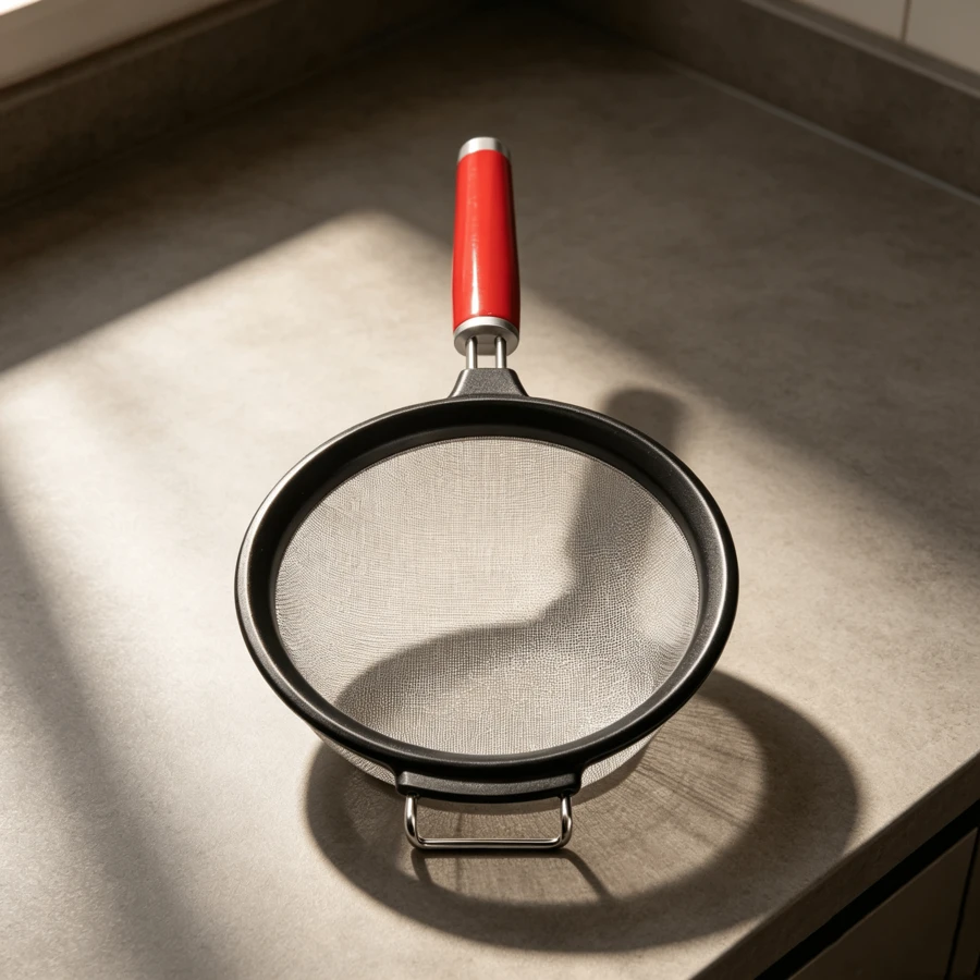 Metal Fine Mesh Sieve, Practical Kitchen Tool For Straining And Sifting Ingredients In Daily Cooking - View 1