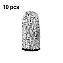 5/10 Pcs Of Soft Finger Protection Cover, Reusable Finger Tip Covering, Suitable For Woodworking, Glass Processing, Carving, DIY Production, Classification, Manual Work, Handicraft Projects, And Manual Labor Protection Finger Protection, Gray - A - View 12