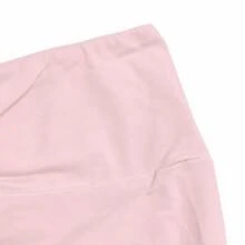 女款露背交叉肩帶運動內衣，修身短版上衣，瑜伽訓練健身套裝，粉色優雅夏季款 - 粉色 - 查看 8