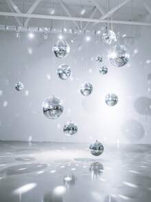 1pc 4*4cm Disco Ball Set. 1.Create Shiny Light Reflections 2.Hang Easily 3.Lift Party Vibe. For Weddings, Parties & Holiday Decor. Sparkling Design, Versatile Ornament, Ideal Festive Gift. - Multiple Styles - View 2