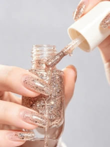 Kutek Kuku Berbasis Air KUDAN 10ml/Botol Kutek Kuku Cepat Kering Dapat Dikupas Kutek Kuku Warna Solid Aneka Warna Seni Kuku DIY Sehari-hari Pilihan Aneka Warna - MultiWarna - View 19