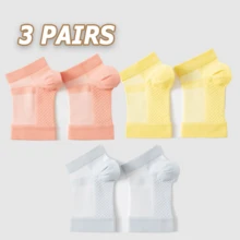 [Comfortable Compression Sleeves] 3 Pairs Ankle Compression Sleeves, Open Toe Nylon Socks For Men And Women, Suitable For Cycling Running Yoga - Multicolor - View 11