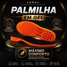 Palmilha Gel P.u Macia Confortável Trekday Confortável para Ficar Muito Tempo em Pé Bota Sapato Botina Tênis Descanso para os Pés - 2 PARES - Visão 1