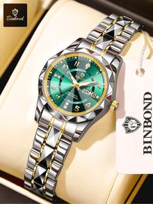 BINBOND Top Brand Fashion Women Quartz Watch Luxury Waterproof Watches Week Date Clock Sport Casual Busines Women Wristwatch - one-size - View 19