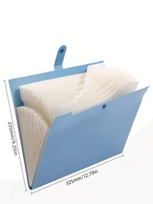 Aesthetic Document Organizer With Snap Button Closure Multi Layer Expanding File Folder For Men And Women Waterproof Accordion Paper Pocket For Exam Study Notes Contract Receipt Storage Stationery Office Supplies School Supplies,Back To School - Multicolor - View 8