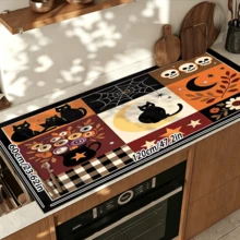 1pc Dish Drying Mat, Coffee Machine Mat, Halloween Black Cat Spider Web Decorative Dish Drying Mat, Absorbent Quick-Drying Anti-Drip, Protects Tabletop, Suitable For Kitchen Countertop, Dining Table, Easily Create Holiday Atmosphere, Multi-Purpose Drying Mat, Home Gift, Tabletop Decoration - XYLSD-983 - View 17