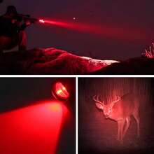 Senter LED Daya Tinggi Alonefire Cahaya Merah, Aluminium, Dapat Diisi Ulang, Lampu untuk Berkemah, Aktivitas Luar Ruangan, Mendaki, Berburu, Memancing, dan Mengamati Bintang. - MultiWarna - View 6