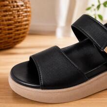 Women Flat Sandals - Black - View 6