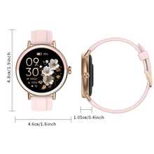 Microwear DR05 Smart Watch, Bluetooth Calling, IP68 Waterproof, Pedometer, Music Control, Remote Camera, 100 Sports Modes, Compatible With IOS And Android, Equipped With 290mAh Battery - Pink - View 2
