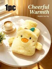 1pc 1000ml Neutral Cartoon Flocked Hot Water Bottle, Random Inner Color, Large Capacity, Refillable, Explosion-Proof & Leak-Proof, Detachable, Hand Warmer, Suitable For Winter Outdoor Camping, Travel, Home, Office, School, Dormitory And Daily Use - Hot Water Bottle - View 13