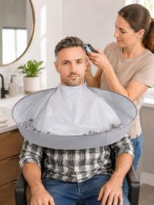 Adjustable Haircutting Cape, Foldable Haircutting Sunshade Cape, Suitable For Salon And Home Use, Unisex For Adults - Multicolor - View 3