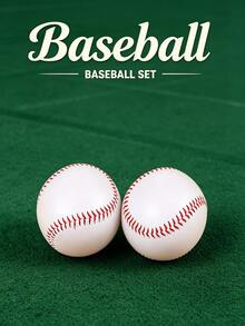 2pcs Soft Baseball + 2pcs Tennis Ball 9 Inch Training Soft Baseball Hard Filled Throwing Practice Baseball Suitable For Wooden Bat Baseball, Supplied For Baseball Youth And Adult Training 9 Inch Soft Baseball Soft PVC Baseball Hand-Stitched Baseball, High Durability High Speed Baseball, Suitable For All Ages, Applicable For Indoor And Outdoor Training. Tennis Ball Beginner High Elasticity Durable Upgraded Training Tennis Ball Wear-Resistant Intermediate Competition Massage Pet Ball, High Durability High Speed Tennis Ball, Suitable For All Ages, Applicable For Indoor And Outdoor Training - One Size - View 3