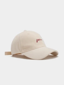 1pc Minimalist Embroidered Baseball Cap, Unisex Adjustable Casual Curved Brim Dad Hat, Classic Solid Color Design, Suitable For Outdoor Travel - A - View 15