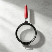 Fine‑Mesh Metal Kitchen Strainer, Multipurpose Sifting And Draining Utensil For Household Food Processing - Red - View 1