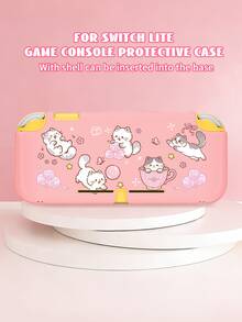 1pc Cartoon Cat Graffiti Pattern Game Console Protective Case, Compatible With Switch 2 (2025)/Switch OLED/Switch Console, Made Of Soft TPU Material Soft Shell/Hard Shell, Universal Storage Bag, No Disassembly Required, Anti-Drop And Dust-Proof, Ideal Gift Compatible With Switch Gamers - View 16