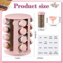 16-Can Stainless Steel Smooth Rotating Spice Rack - Durable Space-Saving Countertop Spice Shelf, 360° Rotation, Multi-Tier Design, Kitchen Pantry Storage Organizer, Home Kitchen Decor,304 Stainless Steel - Multicolor - View 7