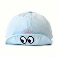 Casquette de baseball mignonne avec broderie d'œil de dessin animé, chapeau de style de rue Y2K rouge bleu rose, casquette de papa de sport décontractée unisexe pour les couples - Plusieurs modèles - Voir 6