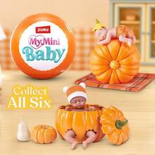 ZURU My Mini Pumpkin Sweetheart Blind Box, Mini Doll Cradle Scene DIY Assembly Set, Miniature Collectible Playset - Multicolor - View 4