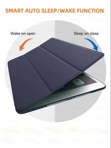DANYCase 纯蓝色三折基础款保护套，兼容 iPad A16、Air 11/13、M3 2025、Mini 7、A17、Pro 2024、Air 11/13、M2 2024、Pro 11/13、M4 2024（第七代、第八代、第九代，10.2 英寸）、Air 4、Air 5、Pro 11 英寸（第二代、第三代、第四代）、Pro 12.9 英寸（第四代、第五代、第六代），办公商务两用。 - 藏蓝色 - 查看 9