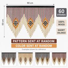 Decorative Short Doorway Bead Curtain 90x50cm, Random Style, 60-Strand Design - Multicolor - View 6