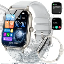 GAWSUG Smartwatch Nirkabel Ultra Tipis Terbaru untuk Wanita dan Pria, Jam Tangan Olahraga dan Kebugaran dengan Pelacak Detak Jantung untuk Android dan iOS - View 7